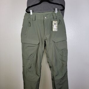 CQR Tactical Pants Winter Use Insulated Green Men's Size M